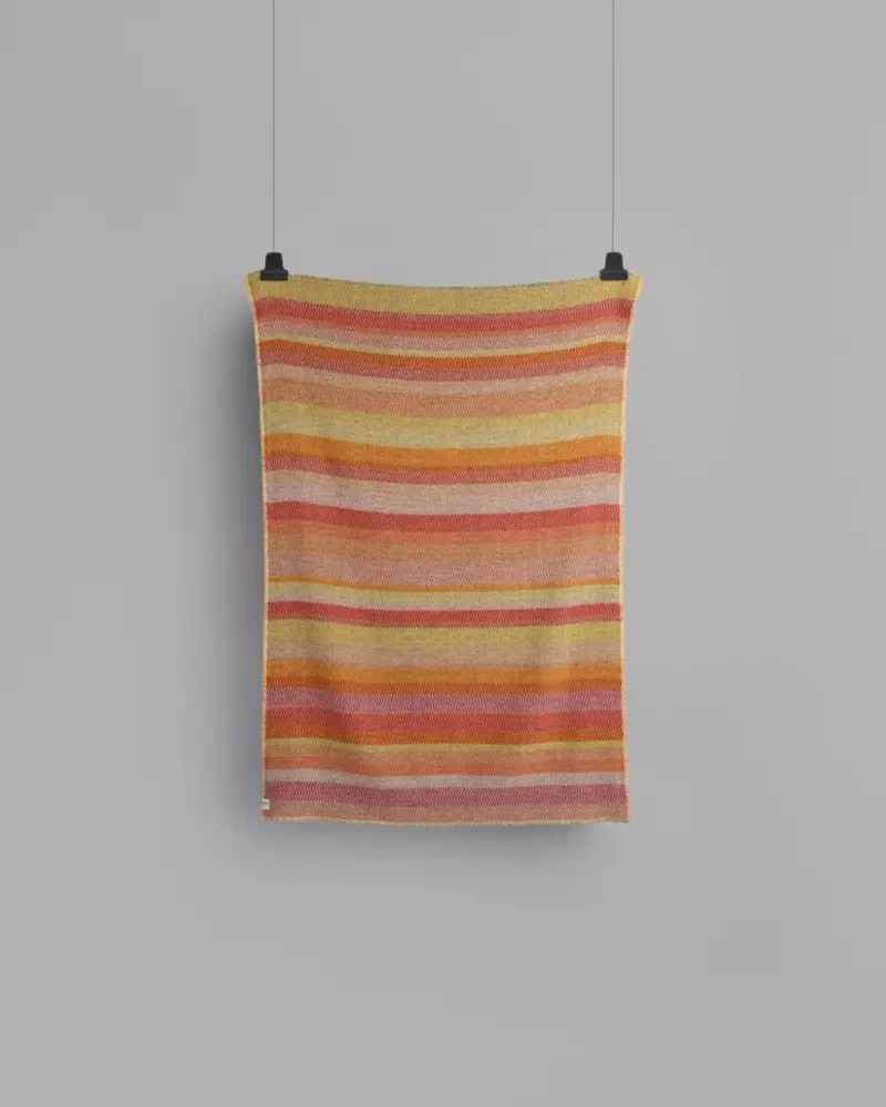 Røros “Fri” – Wollen Plaid – Geel Groen Rood