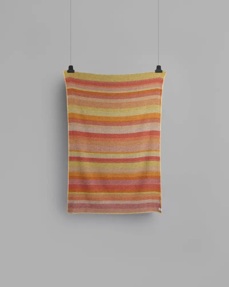 Røros “Fri” – Wollen Plaid – Geel Groen Rood