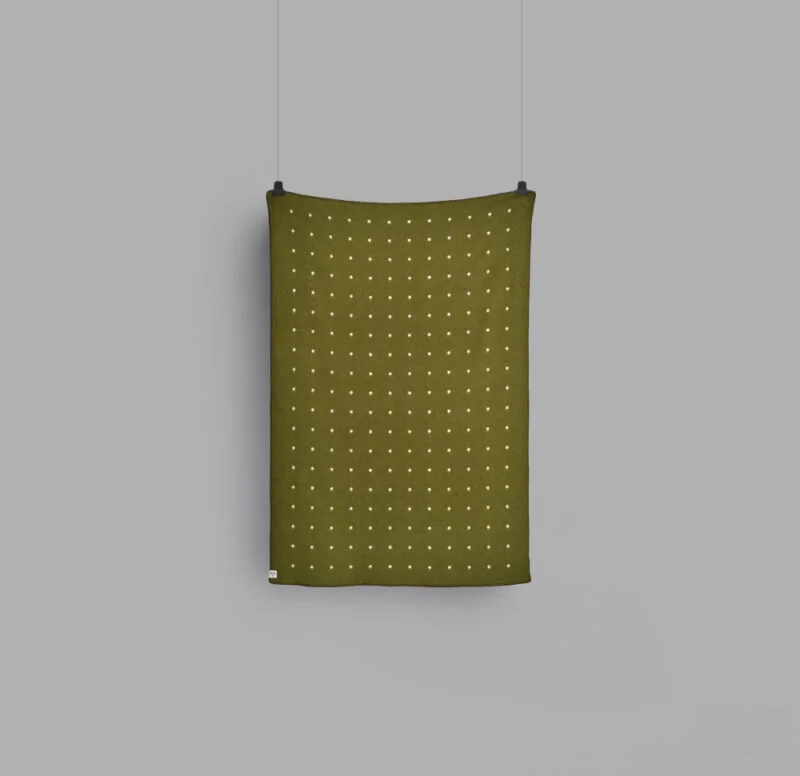 Røros “Pastille” – Wollen Plaid – Groen