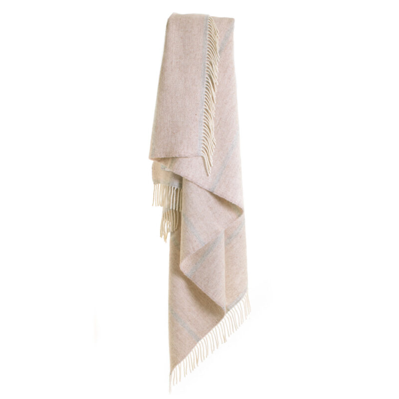 Tweedmill – Wollen Plaid – Gestreept – Hazel