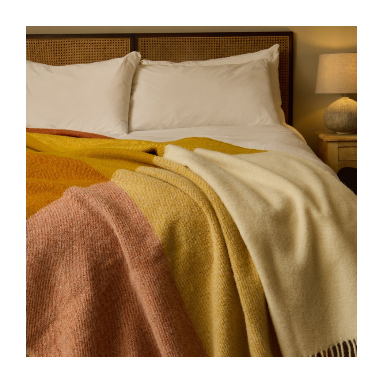 Tweedmill - Wollen Plaid – Kaneelkleurige ruit (Paddock) - Afbeelding 5